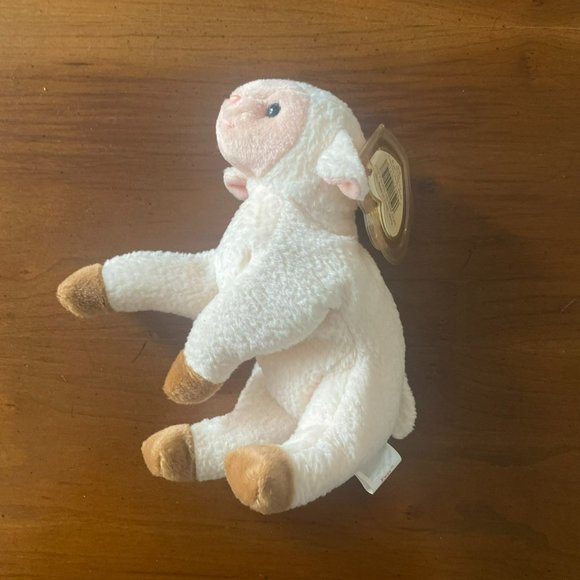 Ty Beanie Baby -  Ewey the Lamb Frowning Style Number #4219 - Picture 4 of 8